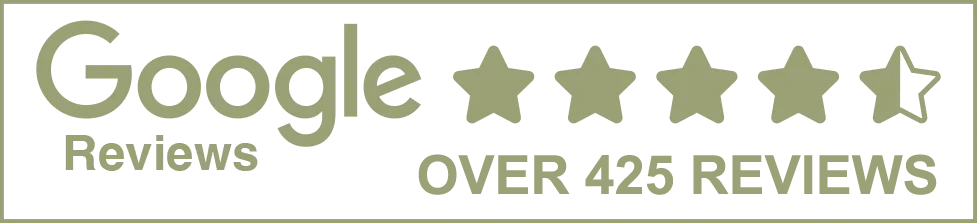 Over 425 Reviews on Google