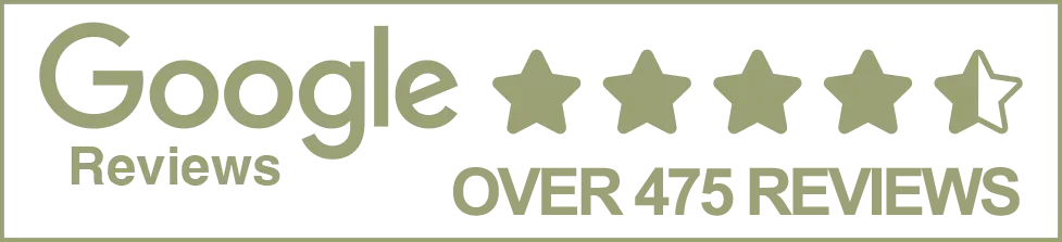 Over 475 Reviews on Google